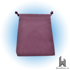 Dice Bag Suedecloth Small Purple